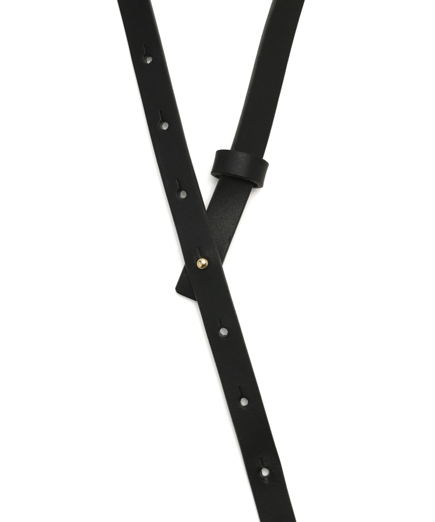 SALON adam et rope'「【サスティナブル】スリムレザーベルト」|ベルト|