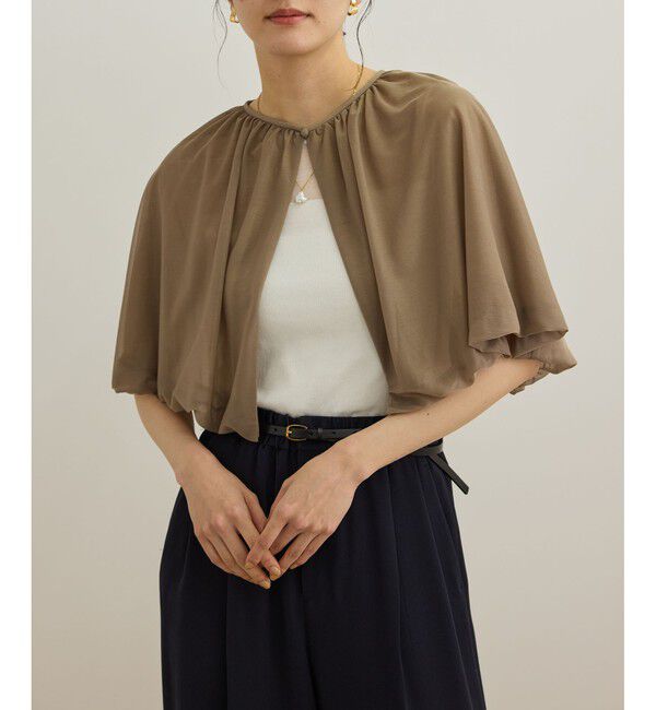 ROPE「ブライトネスヤーンボレロ」|カーディガン|ベージュ(27)