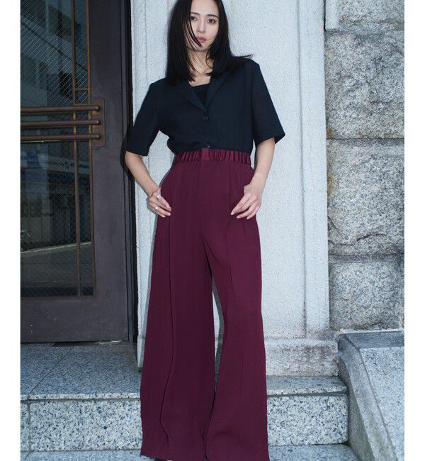 ROPE「リネンライク ベルテッドジャケット/セットアップ対応」|テーラードジャケット|