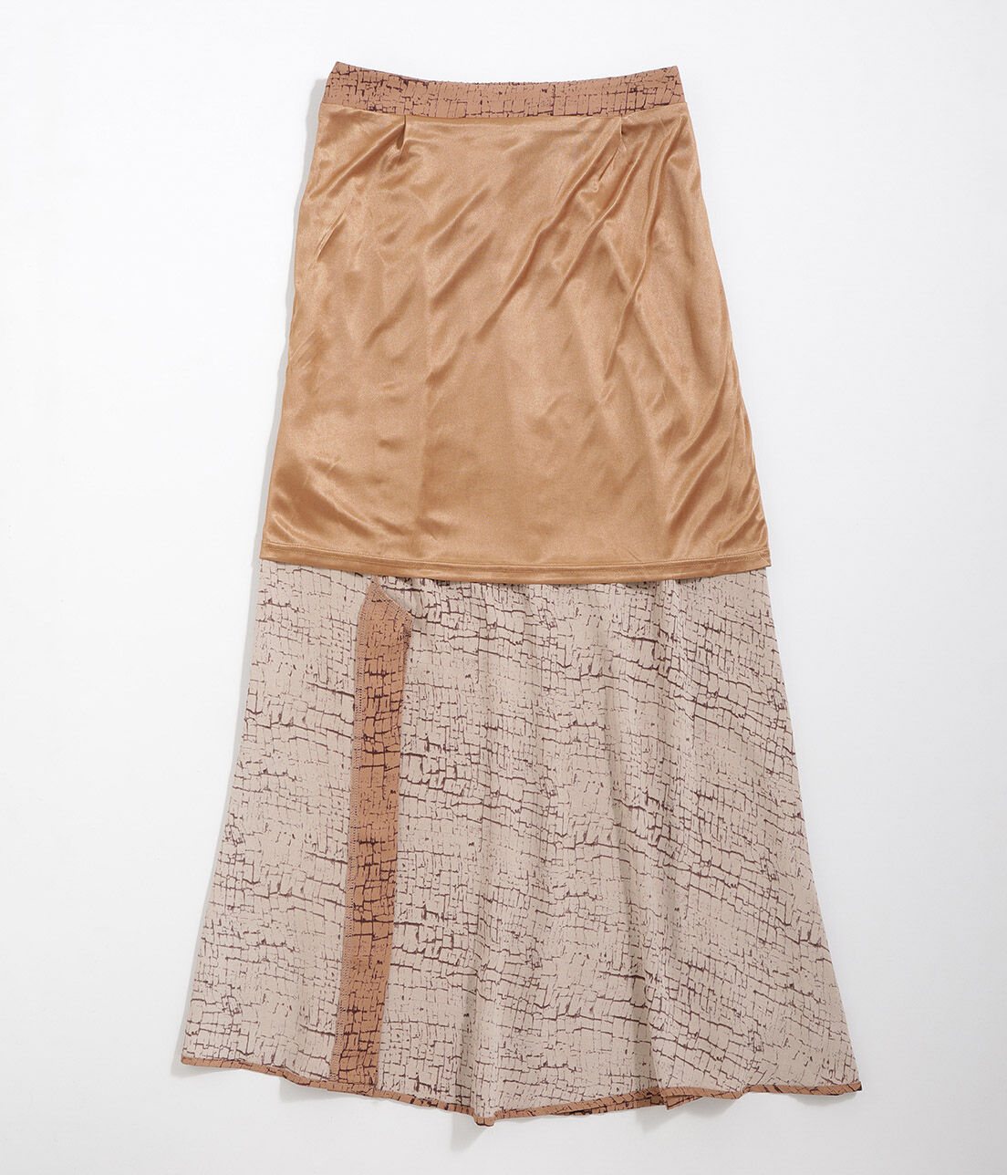 VIS「【WEB限定】ウォール柄前ボタンスカート」|スカート|