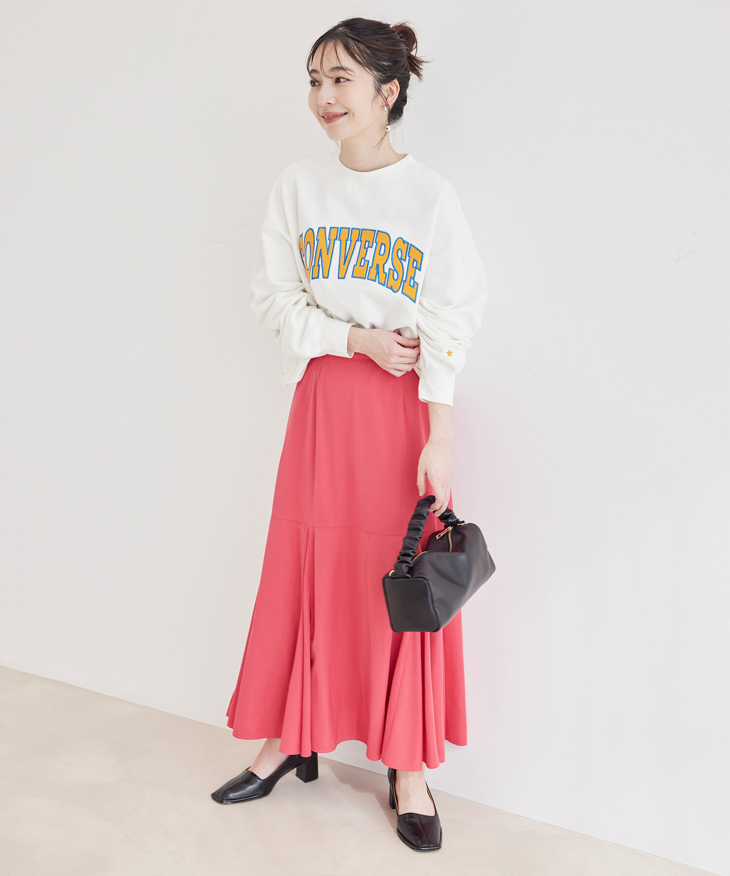 VIS「ボリュームタフタアソートスカート【sustainable】」|スカート|