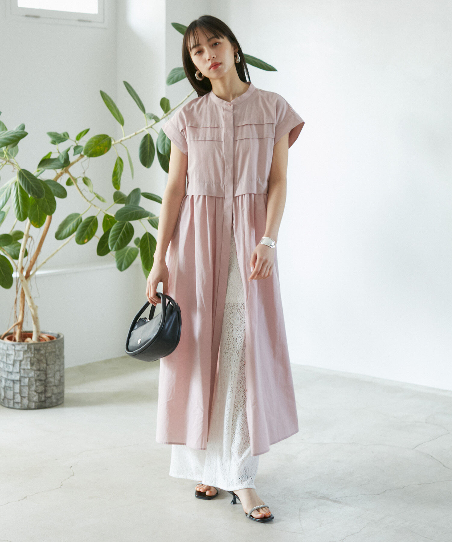 VIS「【洗える】セミフレアレースパンツ」|その他|