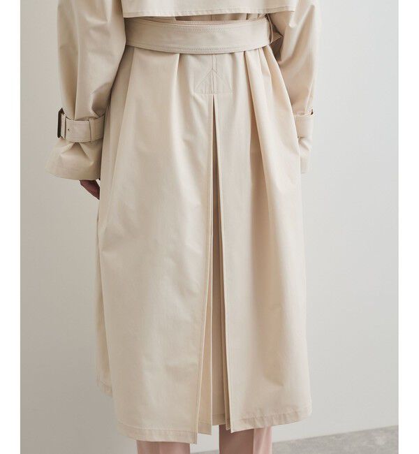 VIS「【定番人気】【撥水/UVケア】後ろタックトレンチコート スプリングコート」|トレンチコート|