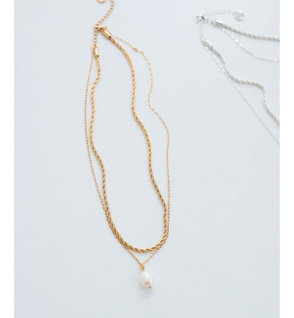 VIS「レイヤード淡水パールネックレス」|ネックレス|