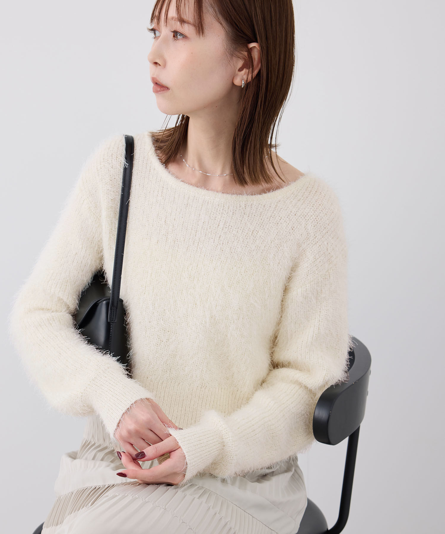 Rope&rsquo;Picnic「シャギーニットショート丈プルオーバー」|ニット・セーター|キナリ(16)