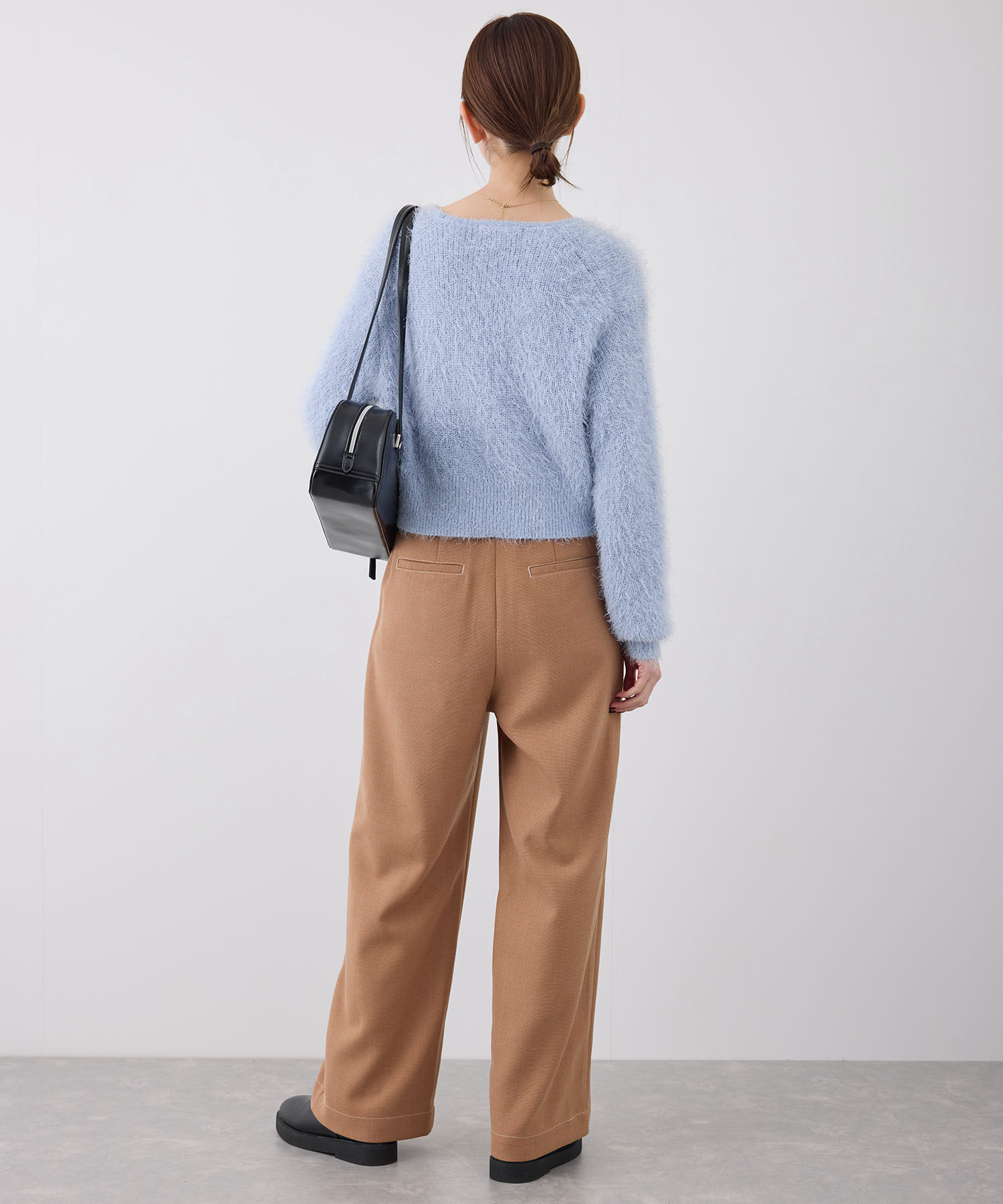 Rope&rsquo;Picnic「シャギーニットショート丈プルオーバー」|ニット・セーター|