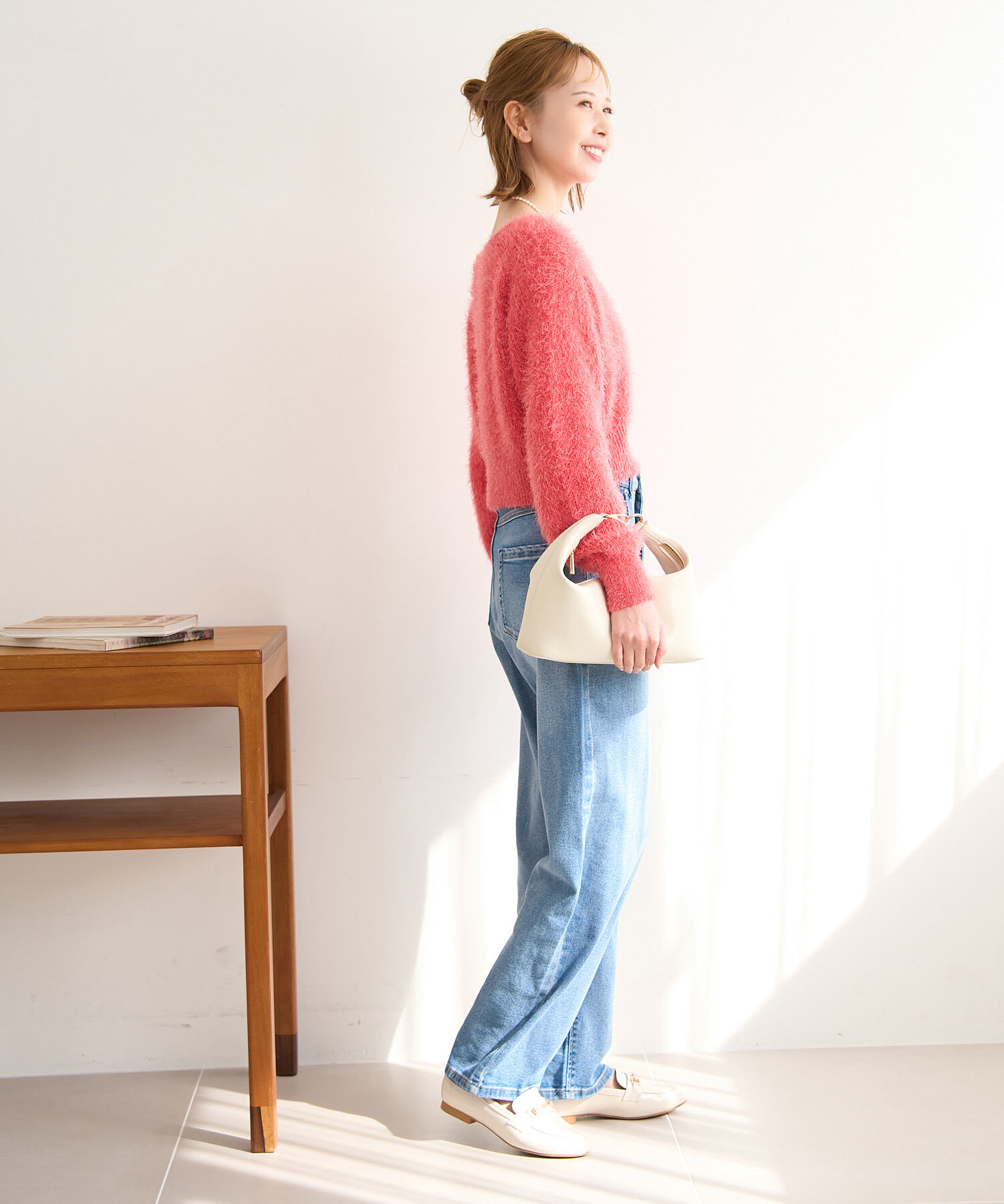 Rope&rsquo;Picnic「シャギーニットショート丈プルオーバー」|ニット・セーター|