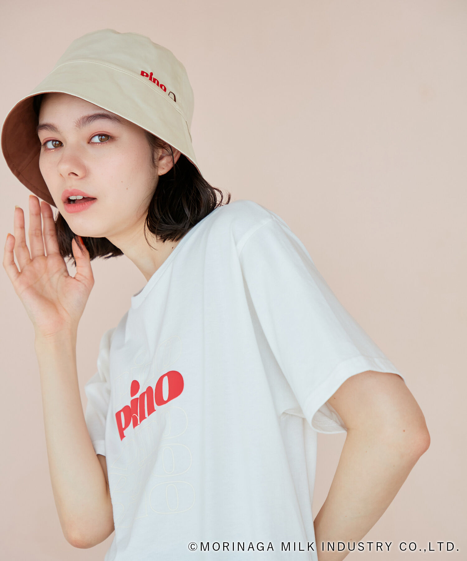 ROPE PICNIC PASSAGE「【Pino meets ROPE' PICNIC】刺繍リバーシブルバケットハット」|ハット|