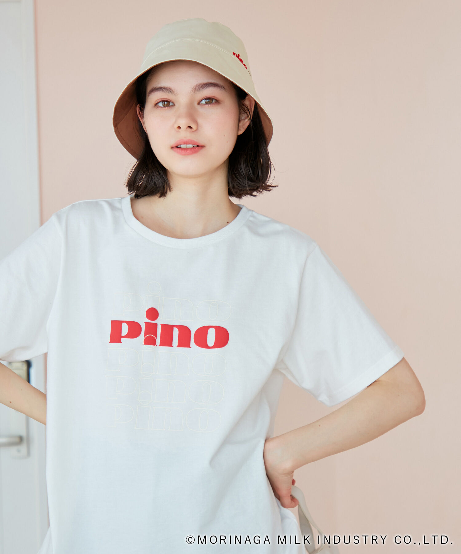 ROPE PICNIC PASSAGE「【Pino meets ROPE' PICNIC】刺繍リバーシブルバケットハット」|ハット|