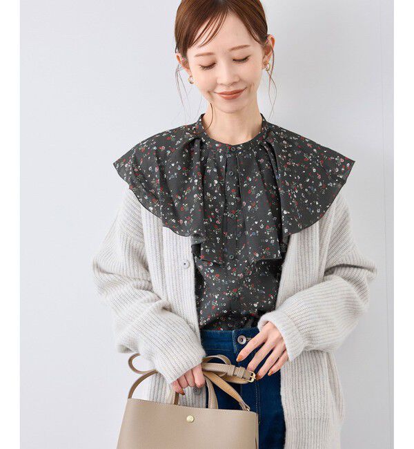 Rope&rsquo;Picnic「フリルカラーブラウス」|シャツ・ブラウス|