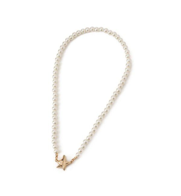 ROPE PICNIC PASSAGE「スターモチーフマグネットガラスパールネックレス」|ネックレス|