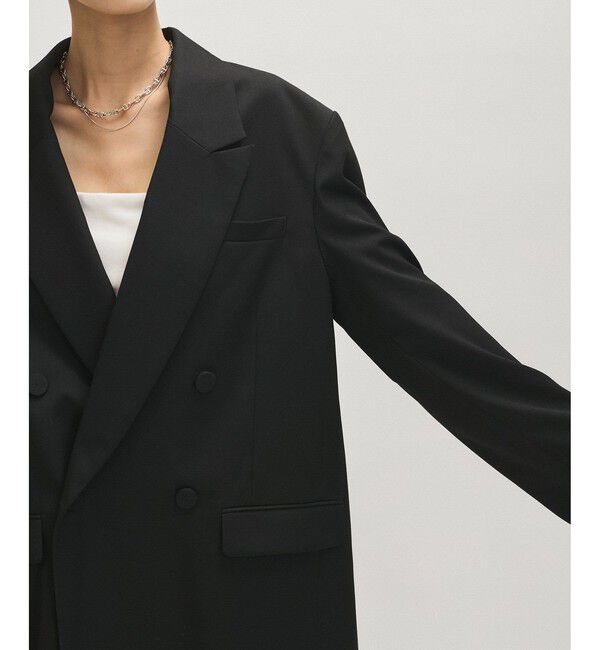 ADAM ET ROPE'「【サステナブル】・【オケージョン】ダブルブレストジャケット」|テーラードジャケット|