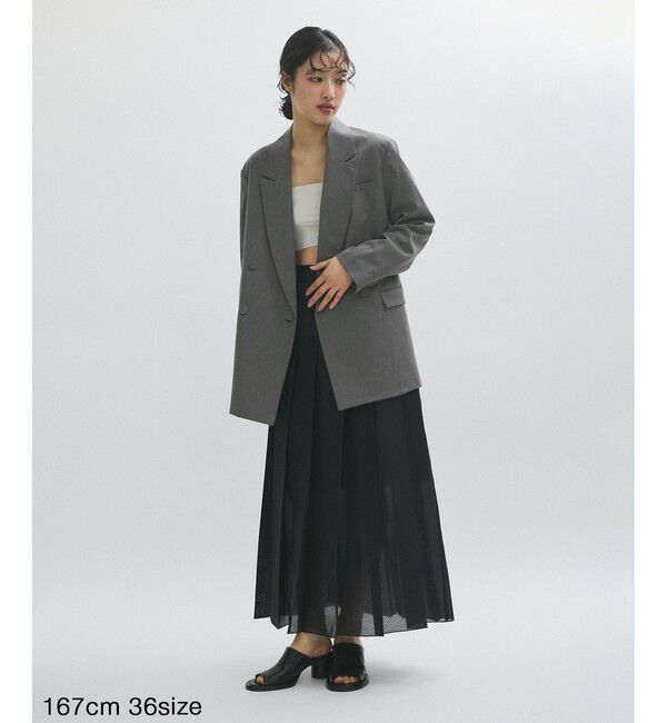 ADAM ET ROPE'「【サステナブル】・【オケージョン】ダブルブレストジャケット」|テーラードジャケット|