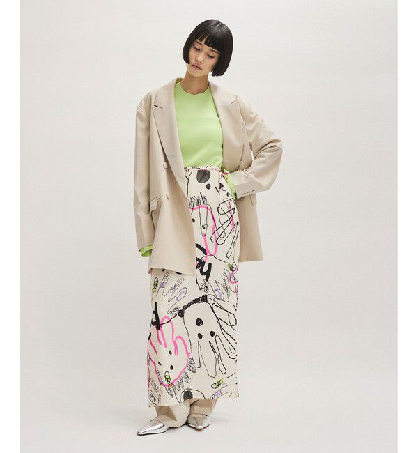 ADAM ET ROPE'「【サステナブル】・【オケージョン】ダブルブレストジャケット」|テーラードジャケット|