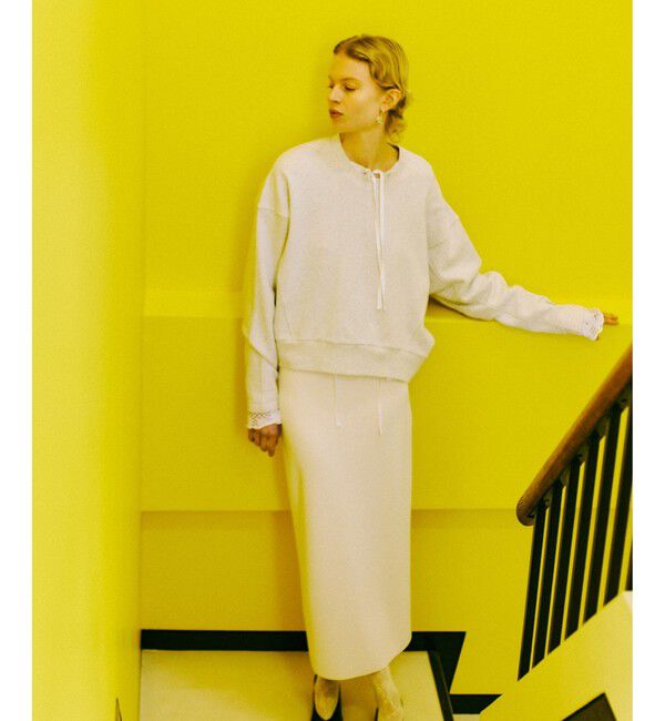 ADAM ET ROPE'「【サステナブル】ロゴフォルムスウェット」|スウェット・ジャージ|