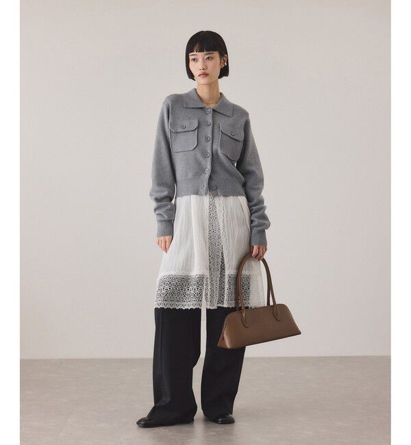 ADAM ET ROPE'「コットンカシミヤポケットカーディガン」|カーディガン|