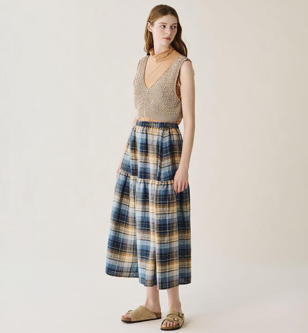 ONEIL OF DUBLIN「O'NEIL OF DUBLIN | ティアードスカート CHECK WOMEN」|スカート|