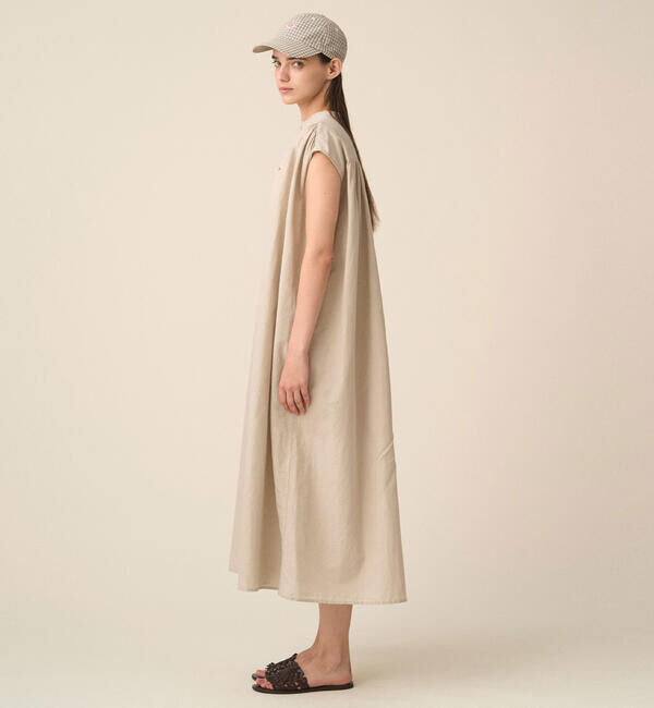 DANTON「DANTON | コットンリネン スリーブレスシャツワンピース WOMEN」|ワンピース|