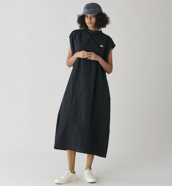 DANTON「DANTON | コットンリネン スリーブレスシャツワンピース WOMEN」|ワンピース|