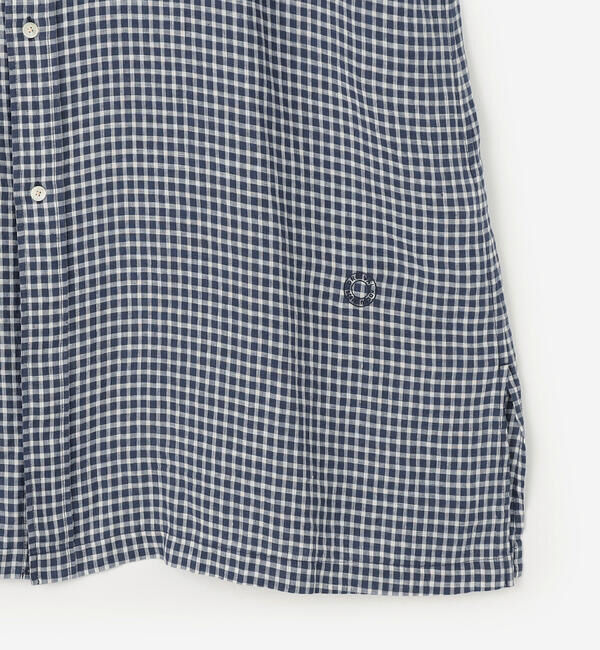 ORCIVAL「ORCIVAL | リネンチェック フレンチスリーブ シャツワンピース WOMEN」|ワンピース|