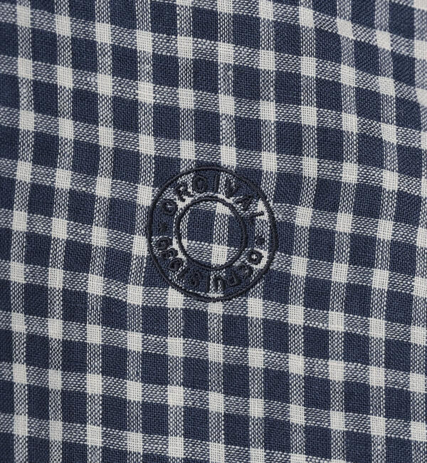 ORCIVAL「ORCIVAL | リネンチェック フレンチスリーブ シャツワンピース WOMEN」|ワンピース|