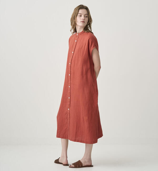 ORCIVAL「ORCIVAL | リネン フレンチスリーブ シャツワンピース WOMEN」|ワンピース|