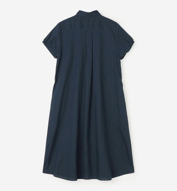 GYMPHLEX「Gymphlex | フレンチスリーブ ボタンダウンシャツワンピース WOMEN」|ワンピース|
