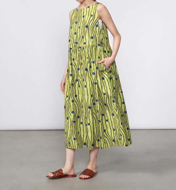 LE GLAZIK「LE GLAZIK | バティック ノースリーブワンピース WOMEN」|ワンピース|