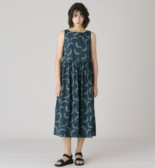 LE GLAZIK「LE GLAZIK | バティック ノースリーブワンピース WOMEN」|ワンピース|