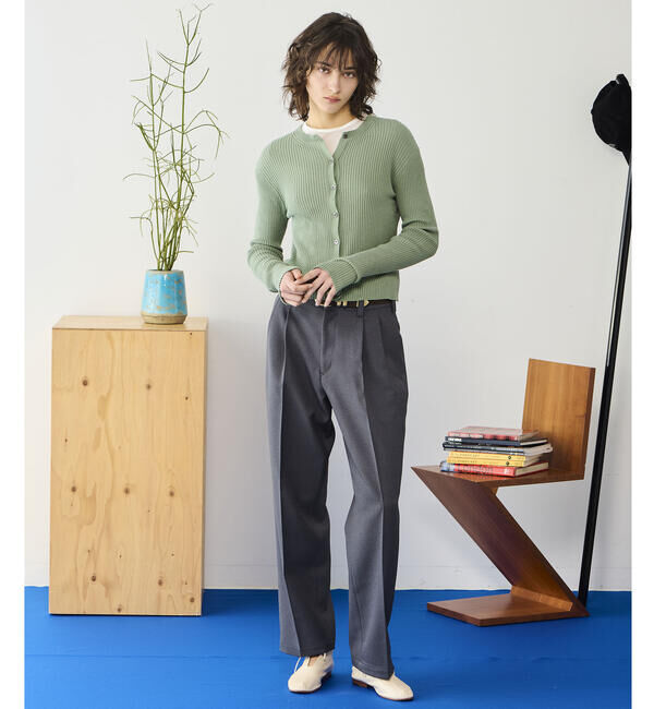  「GOOD PEOPLE GOOD STITCHING GOOD PRODUCT | サイドスリット クルーネックロングスリーブTシャツ WOMEN」|Tシャツ・カットソー|