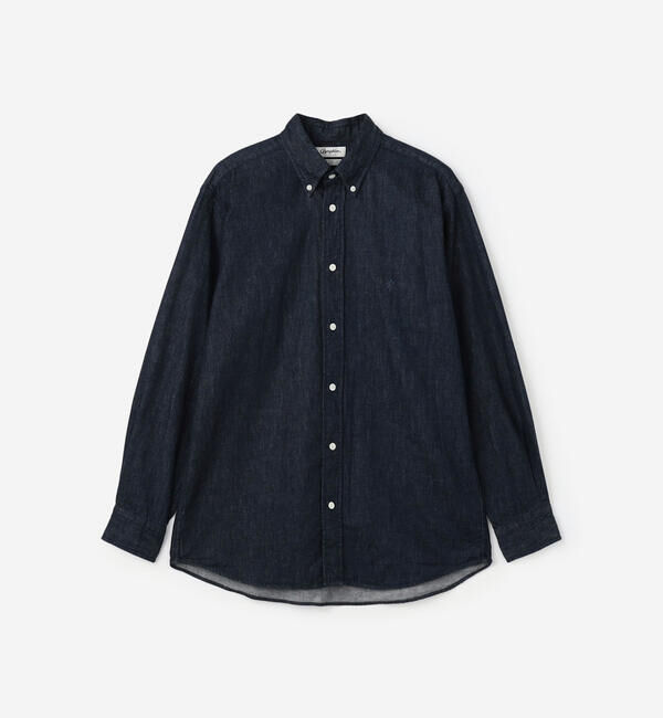 GYMPHLEX「Gymphlex | ライトデニム 長袖ボタンダウンシャツ MEN」|シャツ・ブラウス|