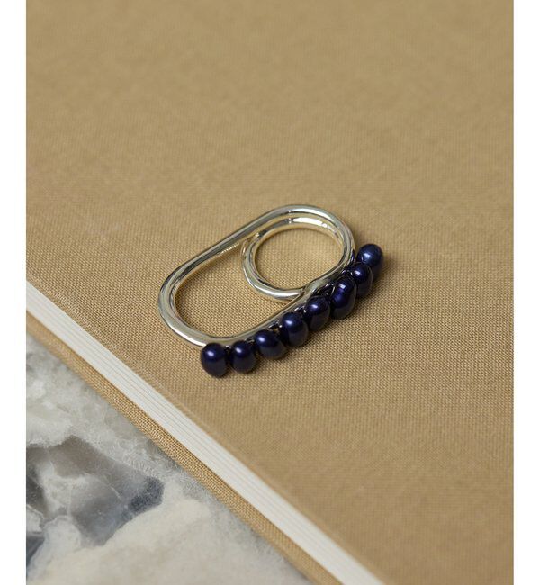 Hoaw.「【Hoaw.】Pearl double ring」|リング|