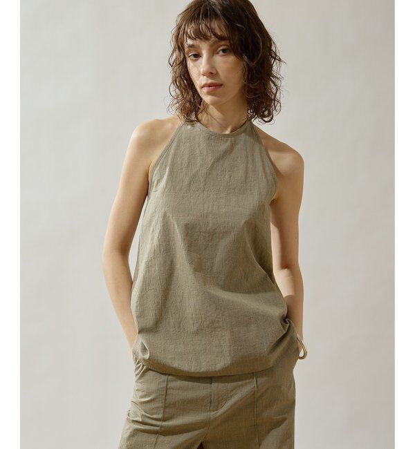 Drawing Numbers「【Drawing Numbers】オーガニックコットンホルターキャミソール」|シャツ・ブラウス|