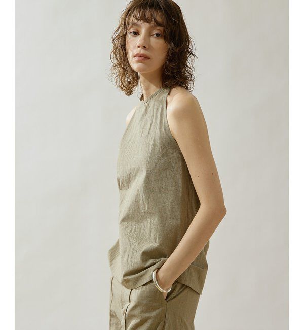 Drawing Numbers「【Drawing Numbers】オーガニックコットンホルターキャミソール」|シャツ・ブラウス|