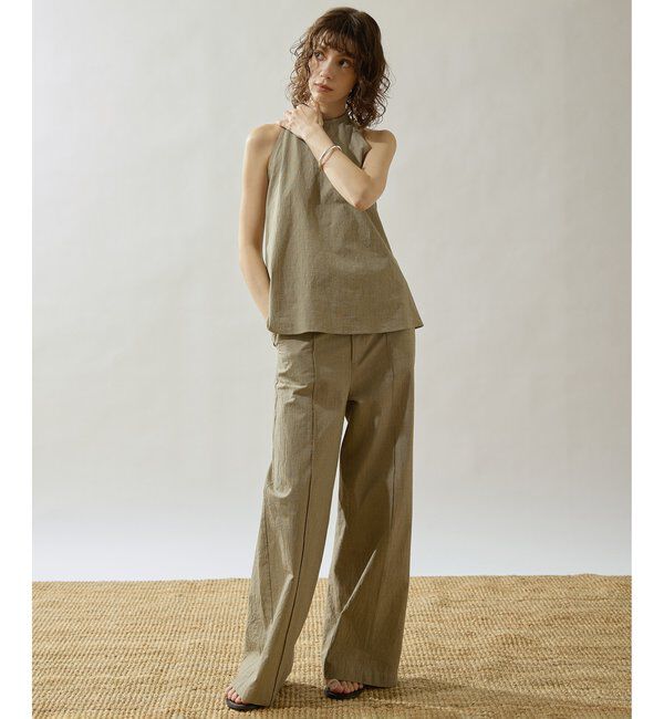 Drawing Numbers「【Drawing Numbers】オーガニックコットンホルターキャミソール」|シャツ・ブラウス|