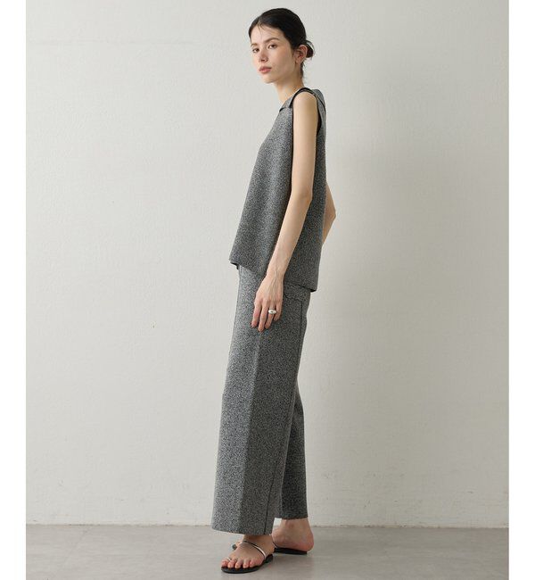 Drawing Numbers「【Drawing Numbers】ポロカラーノースリーブワイドニット」|ニット・セーター|