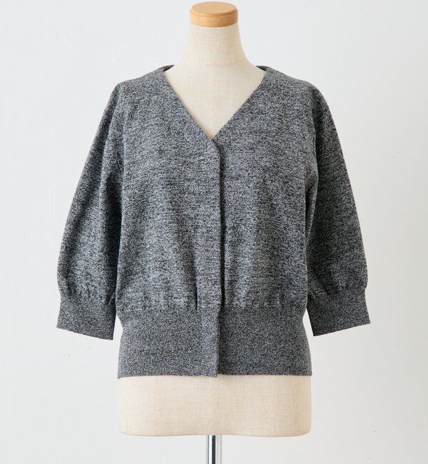  「	【CEPIE./セピエ】ミックスカーディガン」|ニット・セーター|ブラック