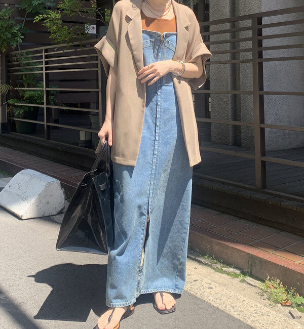  「メッシュ半袖ジャケット」|テーラードジャケット|