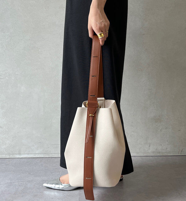  「【新色追加】シボフェイクレザーソフトホーボーバッグ」|トートバッグ|