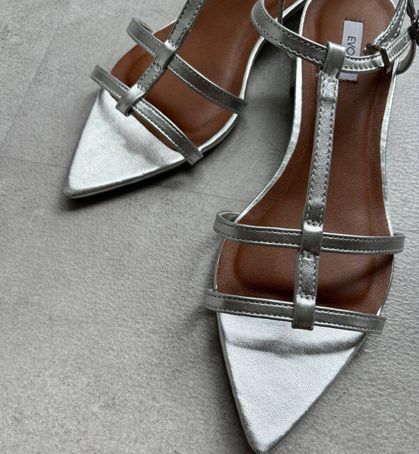  「ポインテッドストラップサンダル」|パンプス|