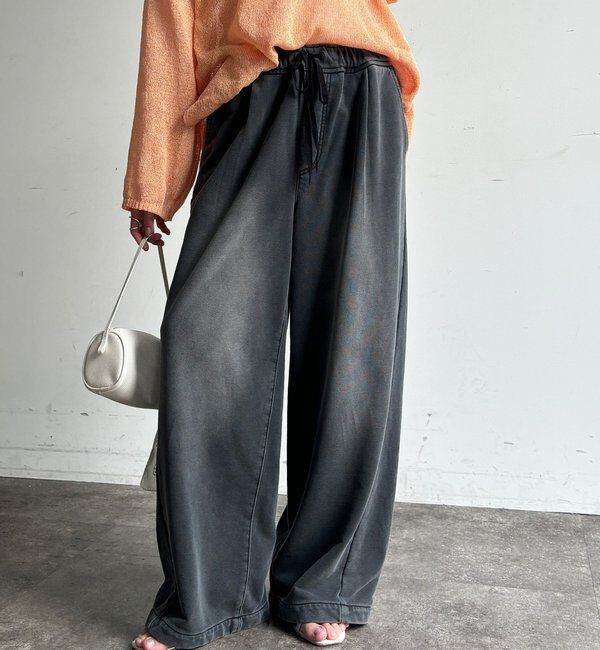  「【デニムなのにスウェット!?】デニムスウェットパンツ」|チノ|