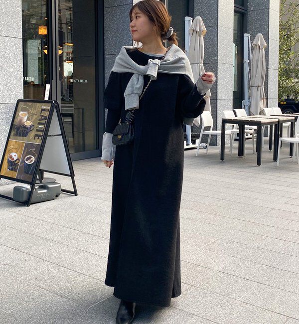  「【インフルエンサー SAKURA企画】イタリアンエアリーワンピース」|ワンピース|ブラック