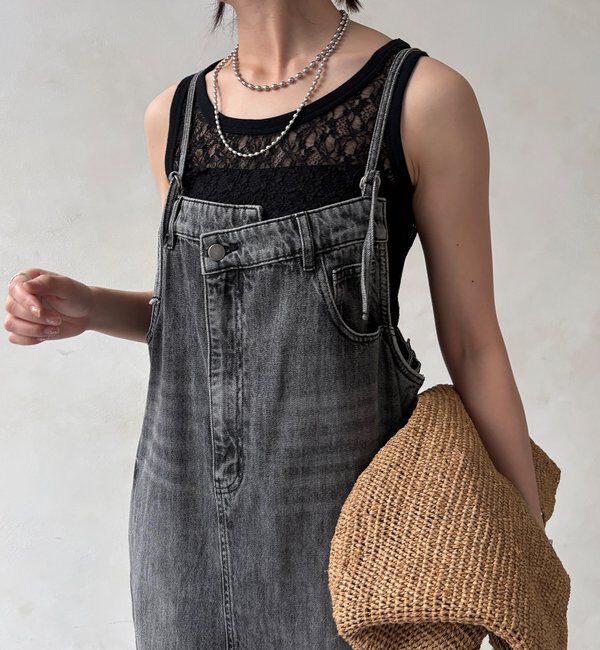  「レースタンク」|Tシャツ・カットソー|ブラック