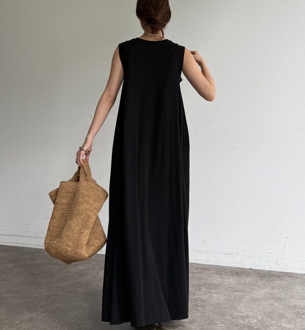  「シルケットスムースフレアカットワンピース」|ワンピース|