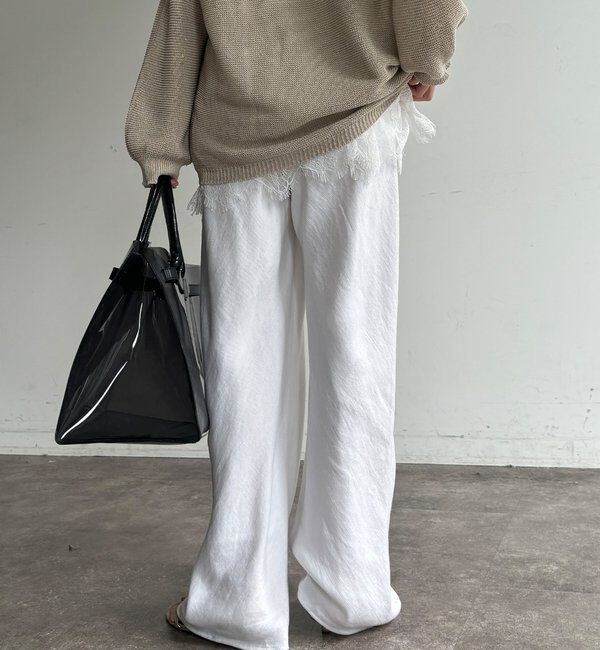  「リネンバイヤスパンツ」|チノ|