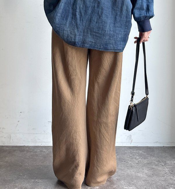  「リネンバイヤスパンツ」|チノ|