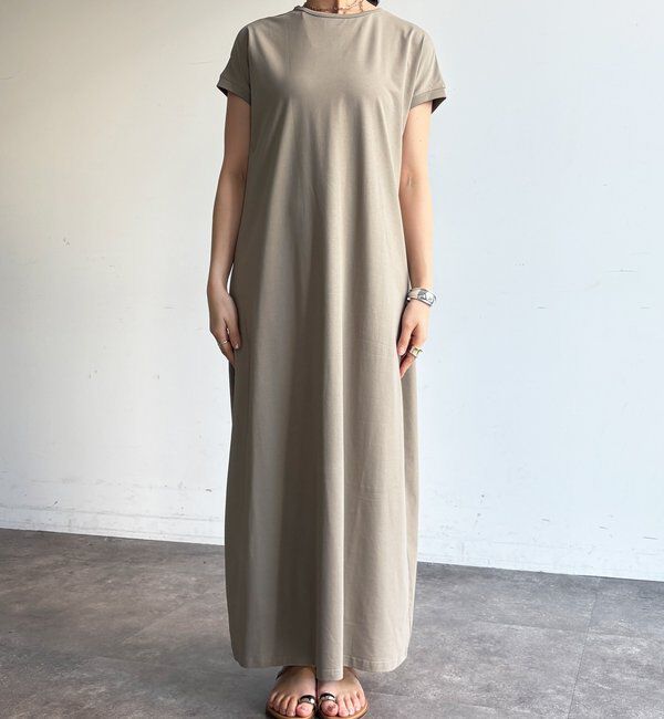  「【WEB限定】クール天竺フレンチスリーブワンピース」|ワンピース|