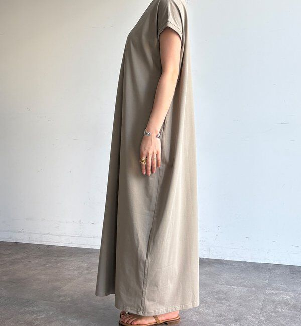  「【WEB限定】クール天竺フレンチスリーブワンピース」|ワンピース|