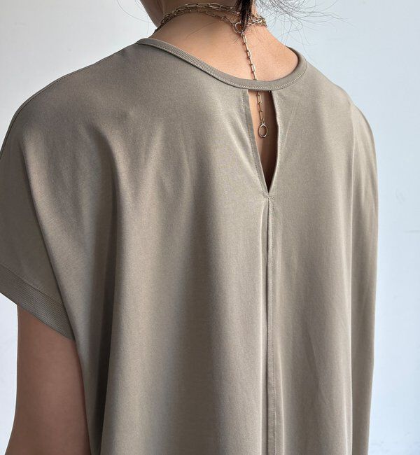  「【WEB限定】クール天竺フレンチスリーブワンピース」|ワンピース|