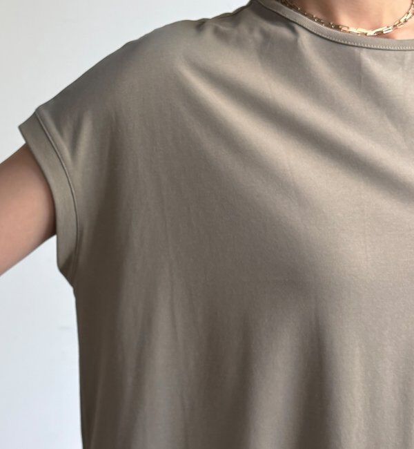  「【WEB限定】クール天竺フレンチスリーブワンピース」|ワンピース|